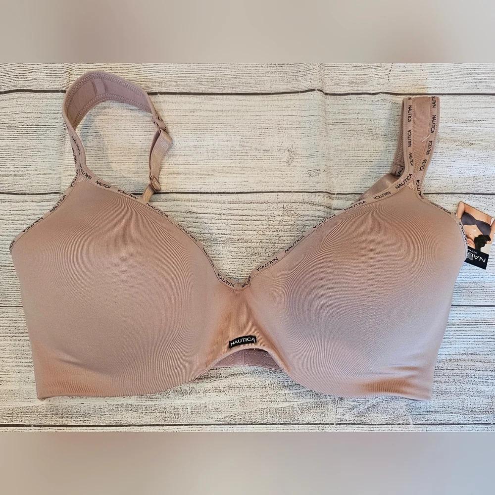 NAUTICA Intimates •Size 40DD• Mauve Pink Lightly Lined Coverage Underwire Bra